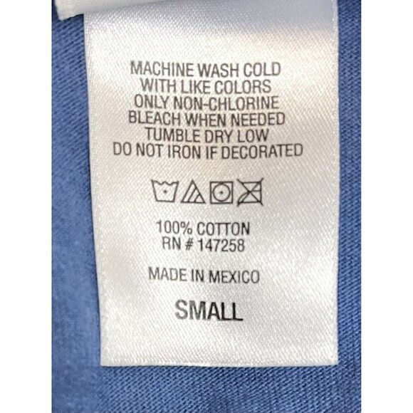 SIMPLY SOUTHERN Adult SMALL Blue L/S Cotton T-SHIRT Breast Cancer Awareness EUC - Picture 7 of 8